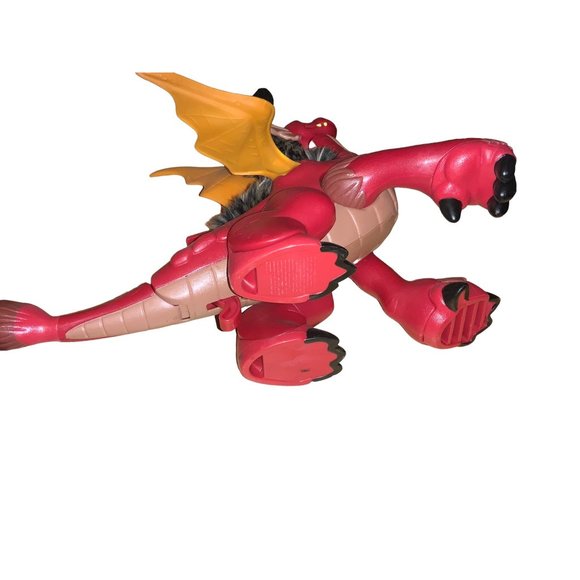 Imaginext Red Dragon with Fuzzy Hair, Sound and Stomping Foot 2008 - Picture 9 of 11